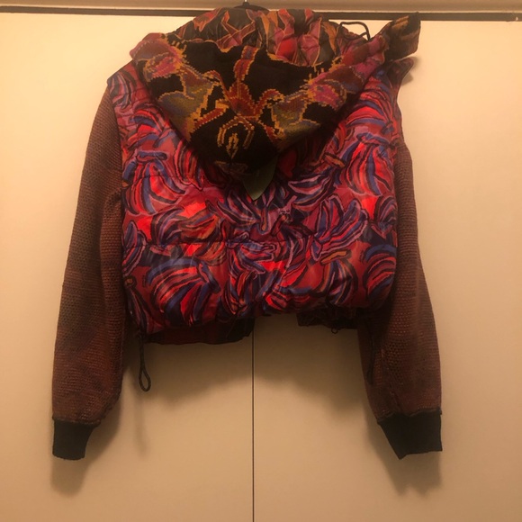 NWT $310 FARM Rio Wild Horses REVERSIBLE Mixed Media Jacket in Medium! - Picture 15 of 16